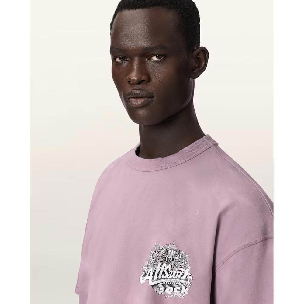 AllSaints Avalon Short Sleeve Boxy Graphic T-Shirt